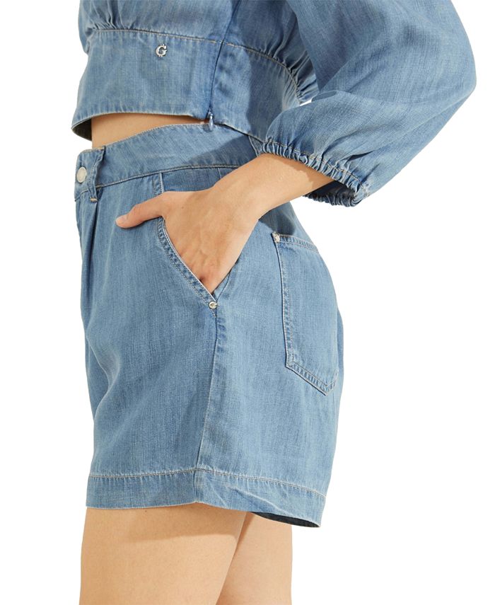 GUESS Women's Nenita Denim Shorts Macy's