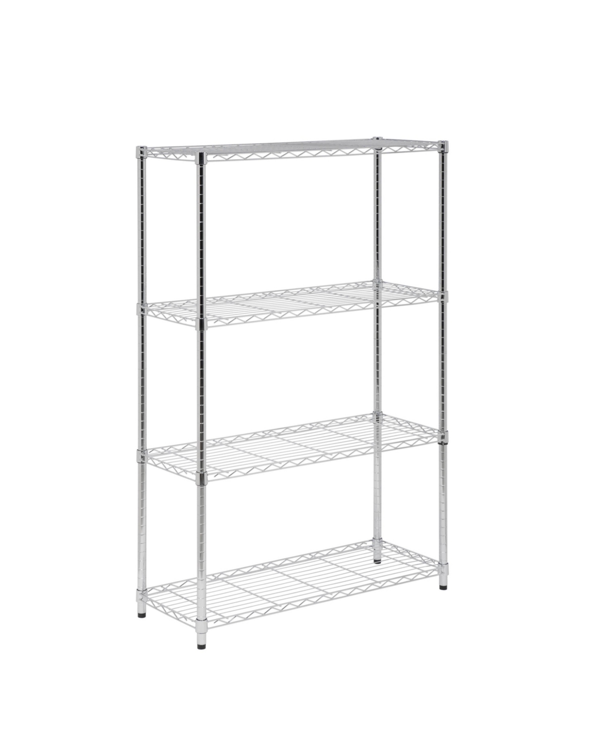 Honey Can Do Heavy Duty 4 Tier Adjustable Shelving Unit In Chrome