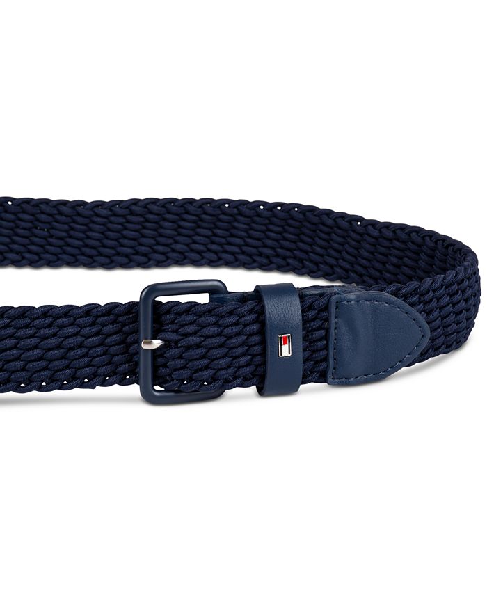 Braided Accent Stripe Belt