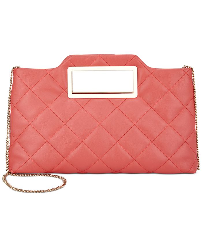 INC International Concepts Juditth Handle Quilted Clutch Created