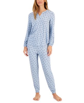 Charter Club Women's Modern Essentials Long Sleeve Pajama Set, Created ...