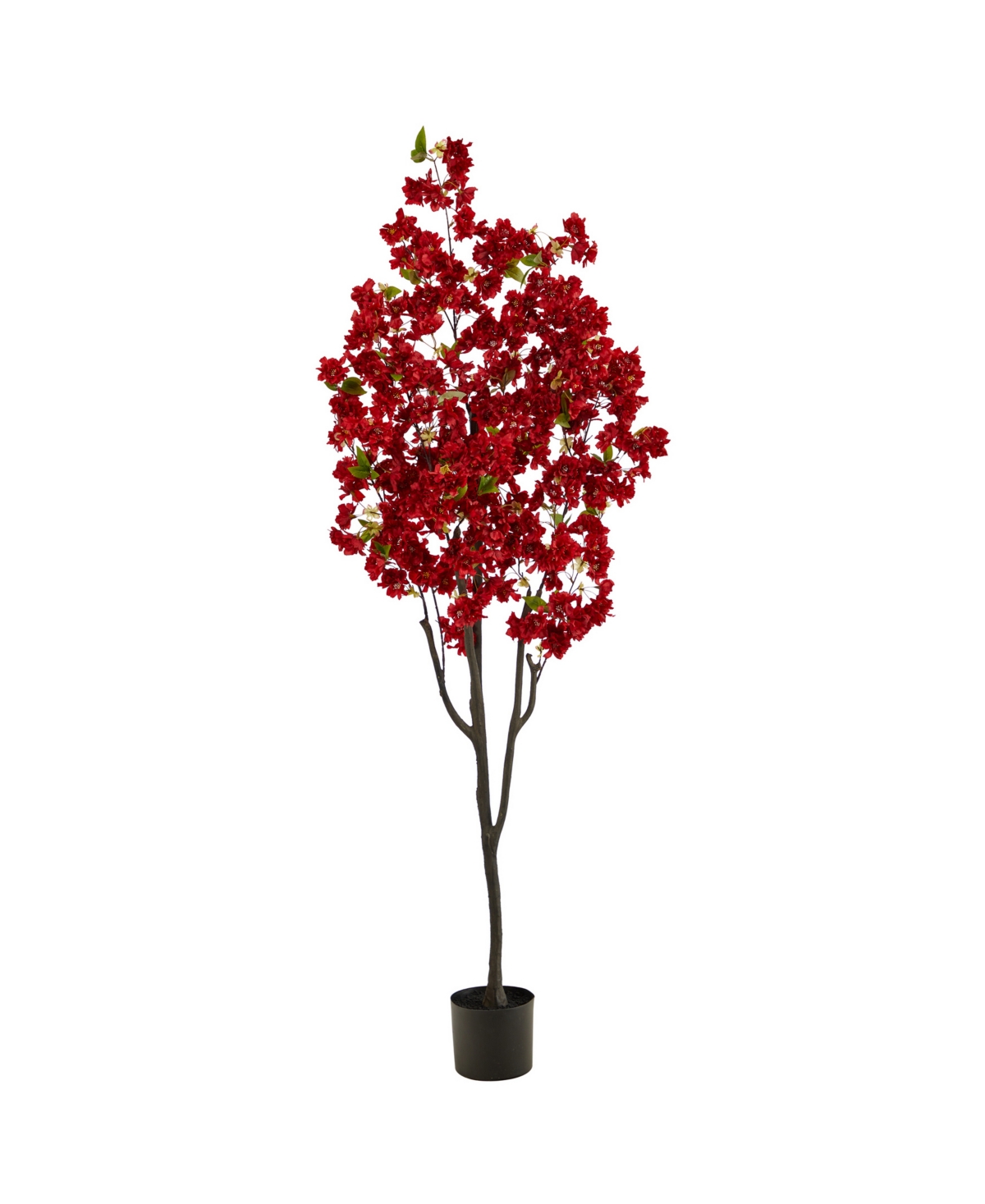 Nearly Natural Cherry Blossom Artificial Tree, 6' In Red