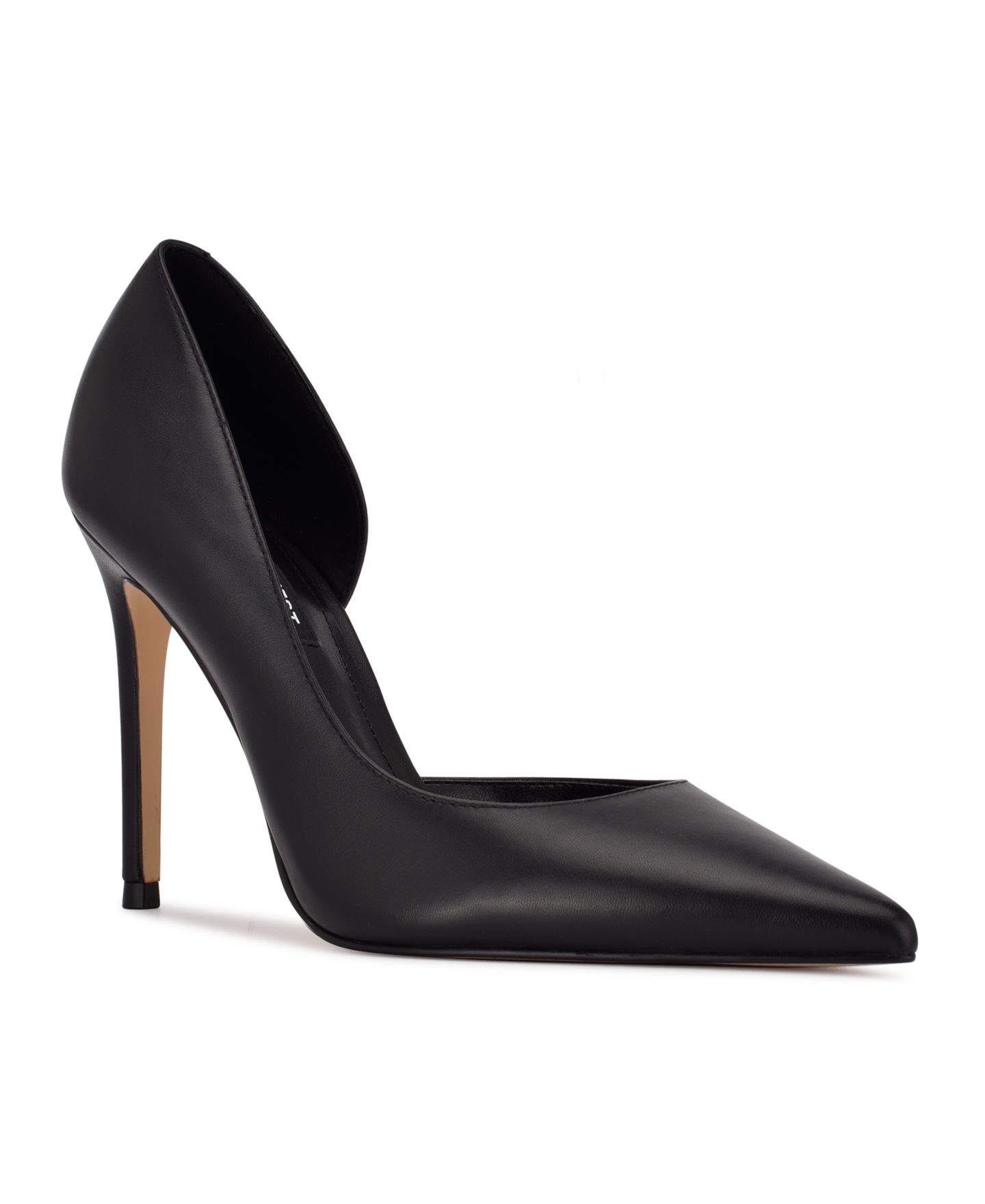 Женские туфли Nine West Folowe d'Orsay High Stiletto Pumps, цвет: Чёрный кожаный — фото 1