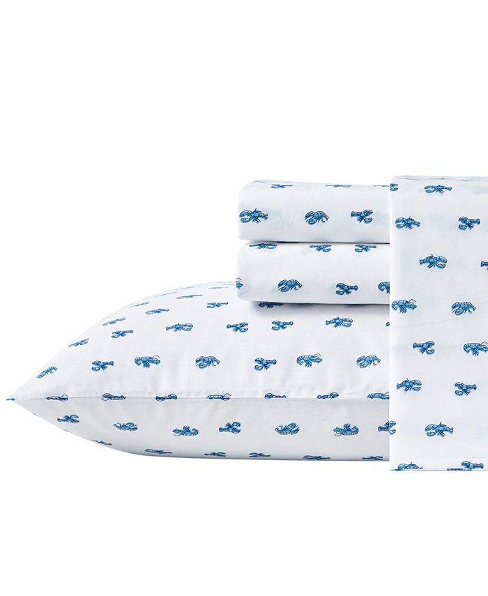 Nautica Cloyster Cotton Percale 3Piece Sheet Set, Twin Macy's