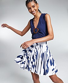 Ade Samuel for INC Women's Pleated A-Line Skirt, Created for Macy's