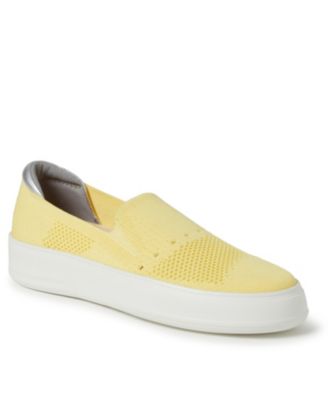 yellow slip ons