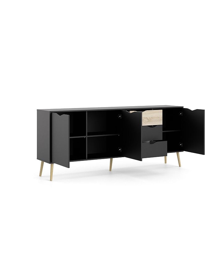 Tvilum Diana Sideboard with 3 Doors and 3 Drawers Macy's