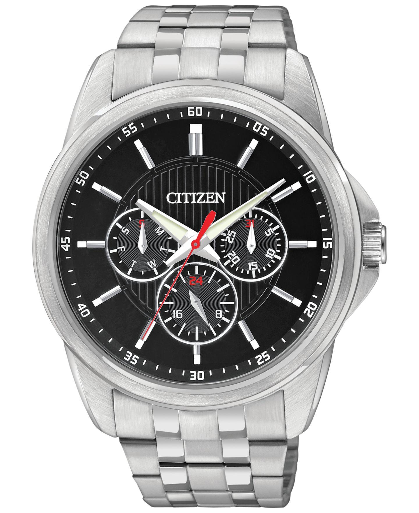 Мужские часы Citizen Stainless Steel Bracelet Watch 42mm AG8340-58E — фото 1