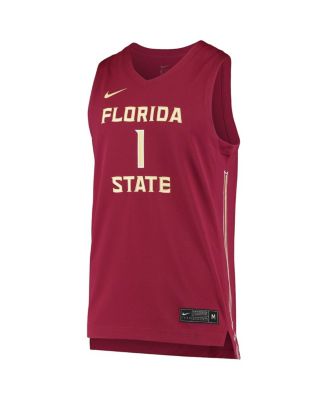 Men's and Women's #1 Garnet Florida State Seminoles Replica Basketball Jersey