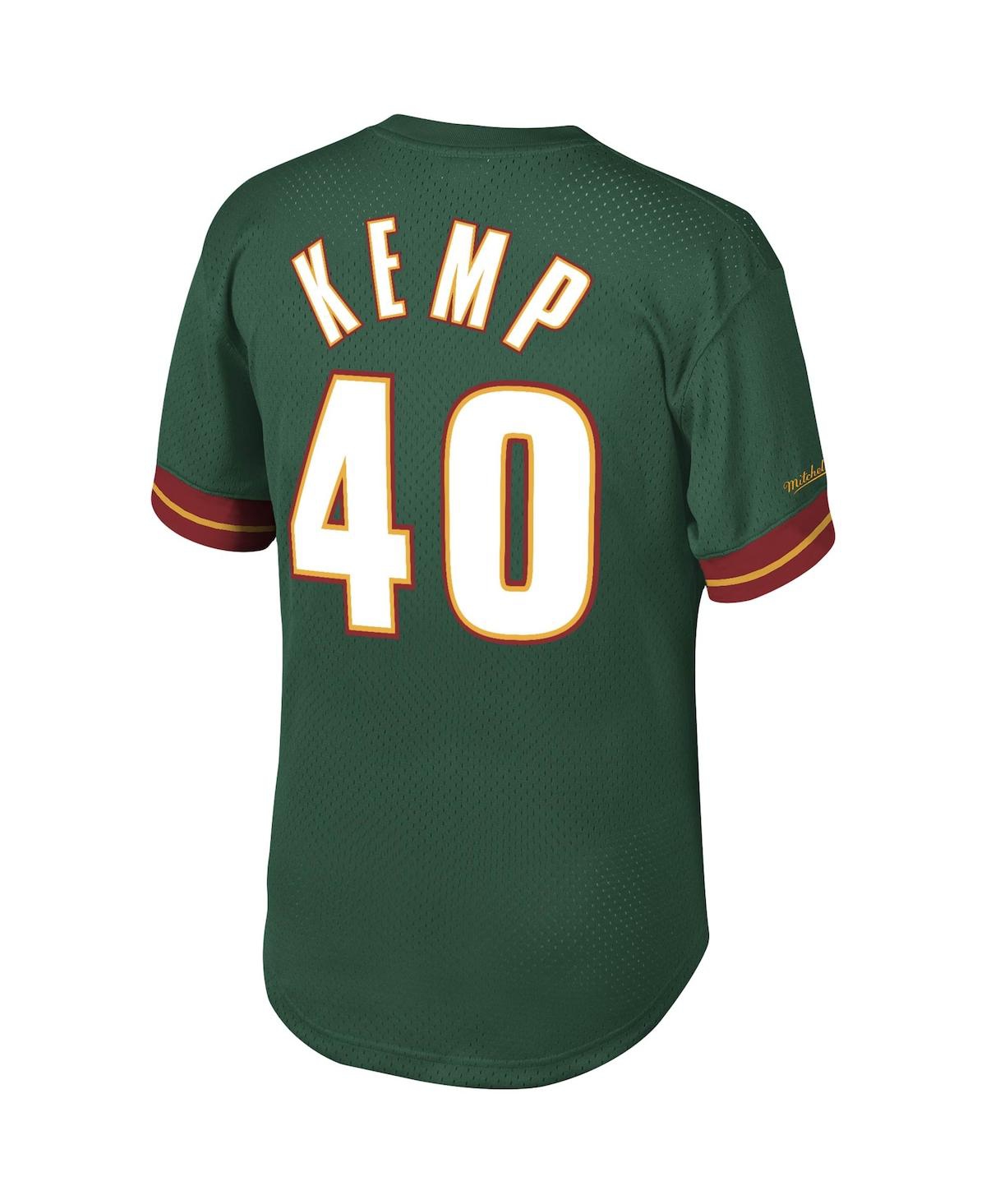 Mitchell & Ness Men's  Shawn Kemp Green Seattle Supersonics Mesh T-shirt In Green
