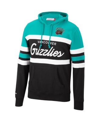 Men's Turquoise, Black Vancouver Grizzlies Head Coach Pullover Hoodie