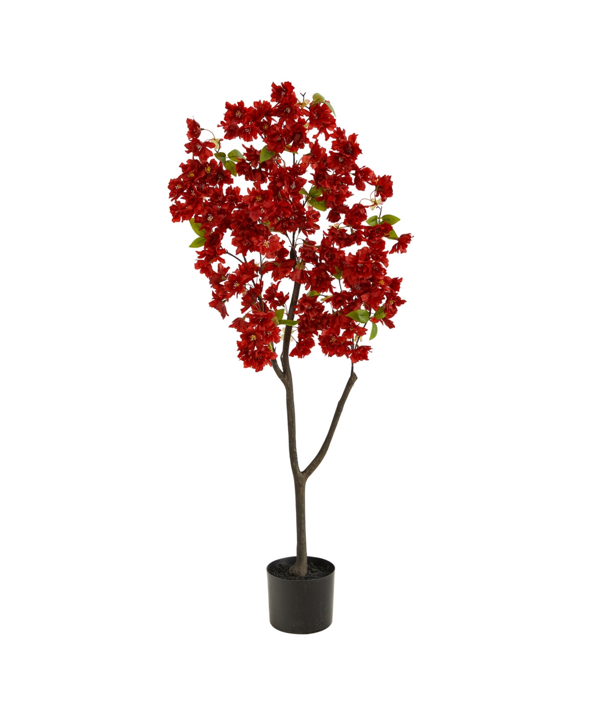 Nearly Natural Cherry Blossom Artificial Tree, 4' In Red