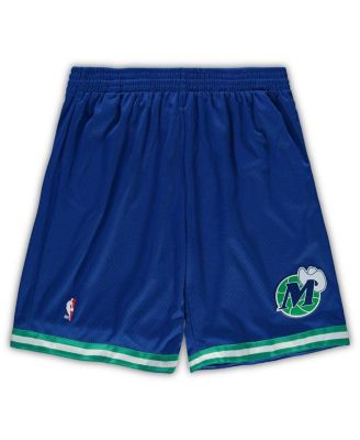 Men's Royal Dallas Mavericks Big and Tall Hardwood Classics Team Swingman Shorts