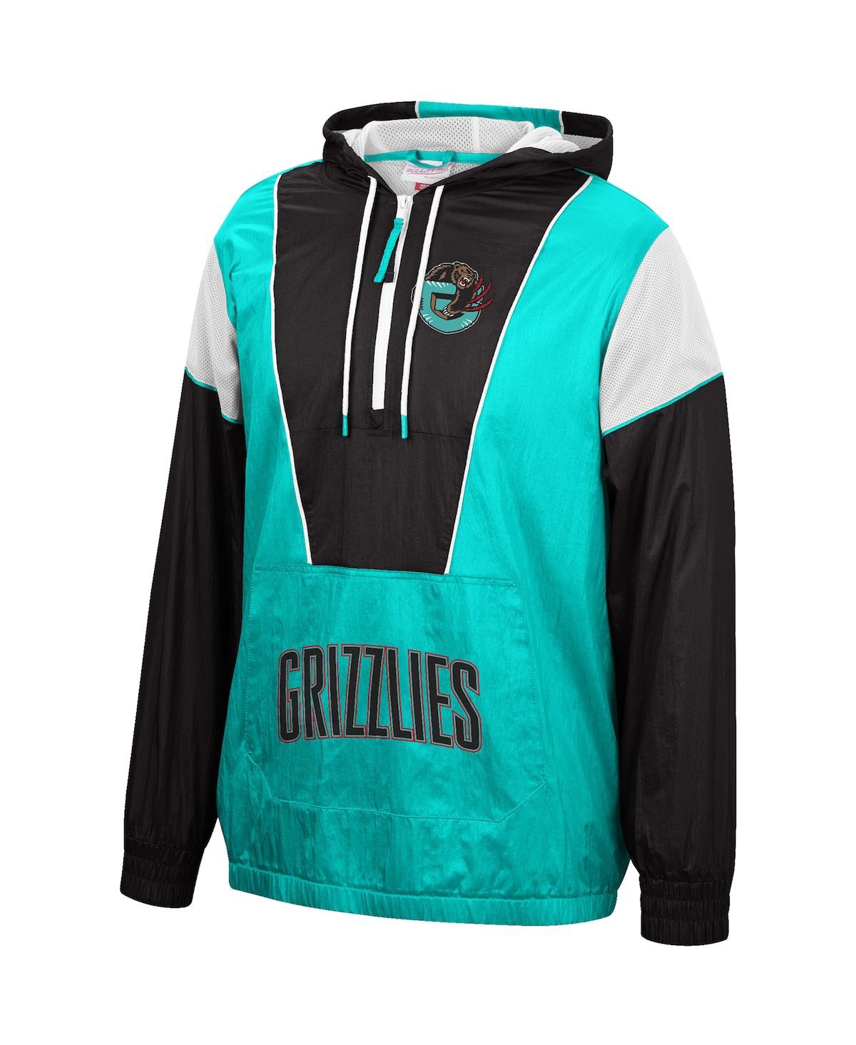 Mitchell & Ness Turquoise/black Vancouver Grizzlies Hardwood Classics Highlight Reel Windbreaker Hal In Turquoise,black