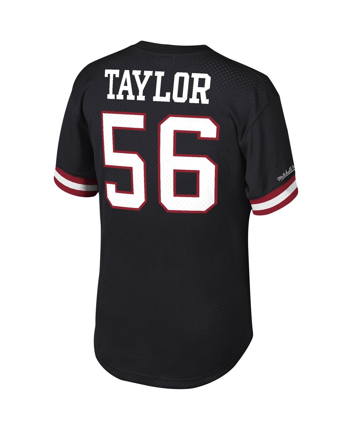 Mitchell & Ness Men's  Lawrence Taylor Black New York Giants Retired Player Name And Number Mesh Top In Black