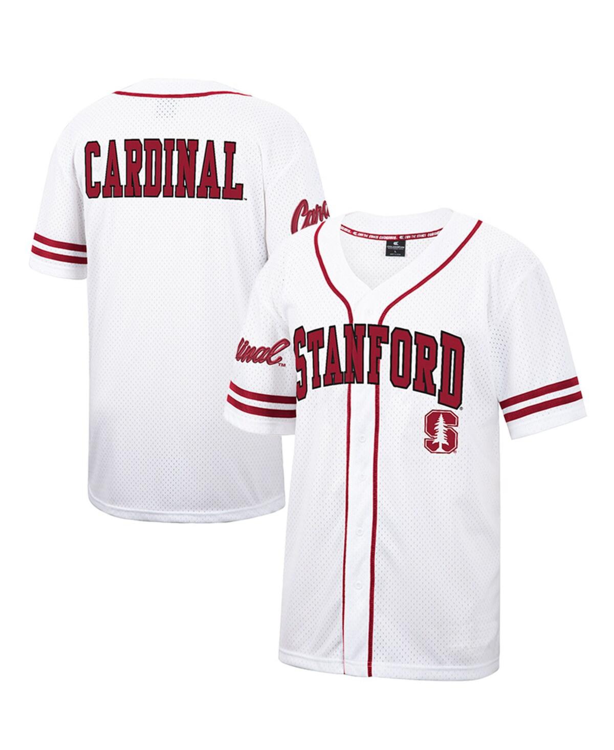 Men's Colosseumand Cardinal Stanford Cardinal Free Spirited Baseball Jersey - White, Cardinal
