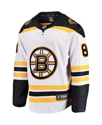 Men's David Pastrnak White Boston Bruins Away Premier Breakaway Player Jersey
