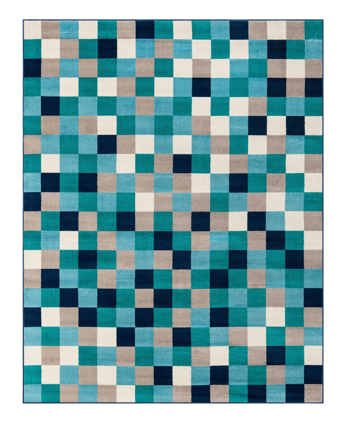 Bayshore Home Closeout!  Camelia Cam-04 7'10" X 10' Area Rug In Teal