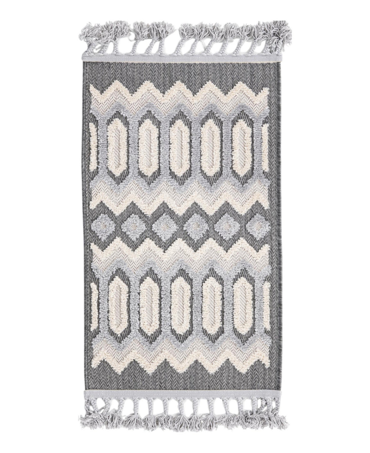 Bayshore Home Guthrie Gut-04 2' X 3' Area Rug In Charcoal