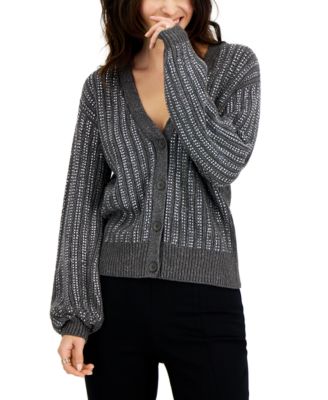 rhinestone cardigan sweater