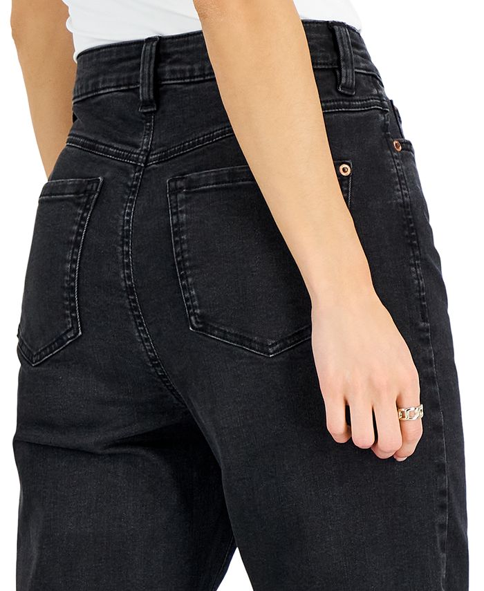 INC International Concepts Women's HighRise ButtonFly StraightLeg Jeans, Created for Macy's