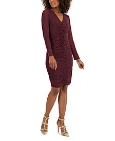 Petite Ruched Bodycon Dress, Created for Macy's