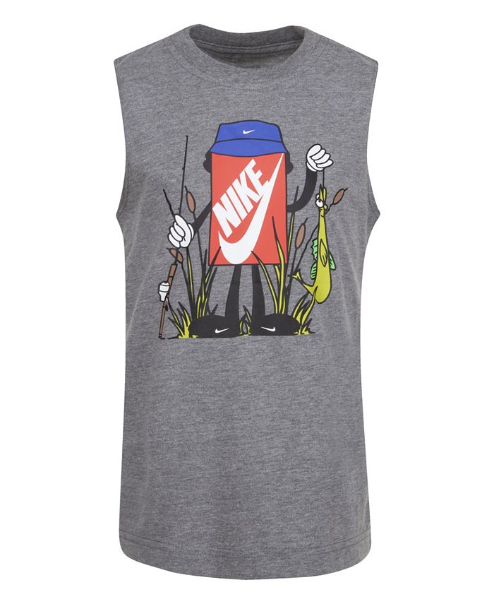 Nike Little Boys Boxy Futura Fishing T-shirt - Macy's
