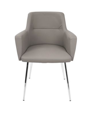 Andrew Contemporary Dining Accent Chair, 2 Piece Set