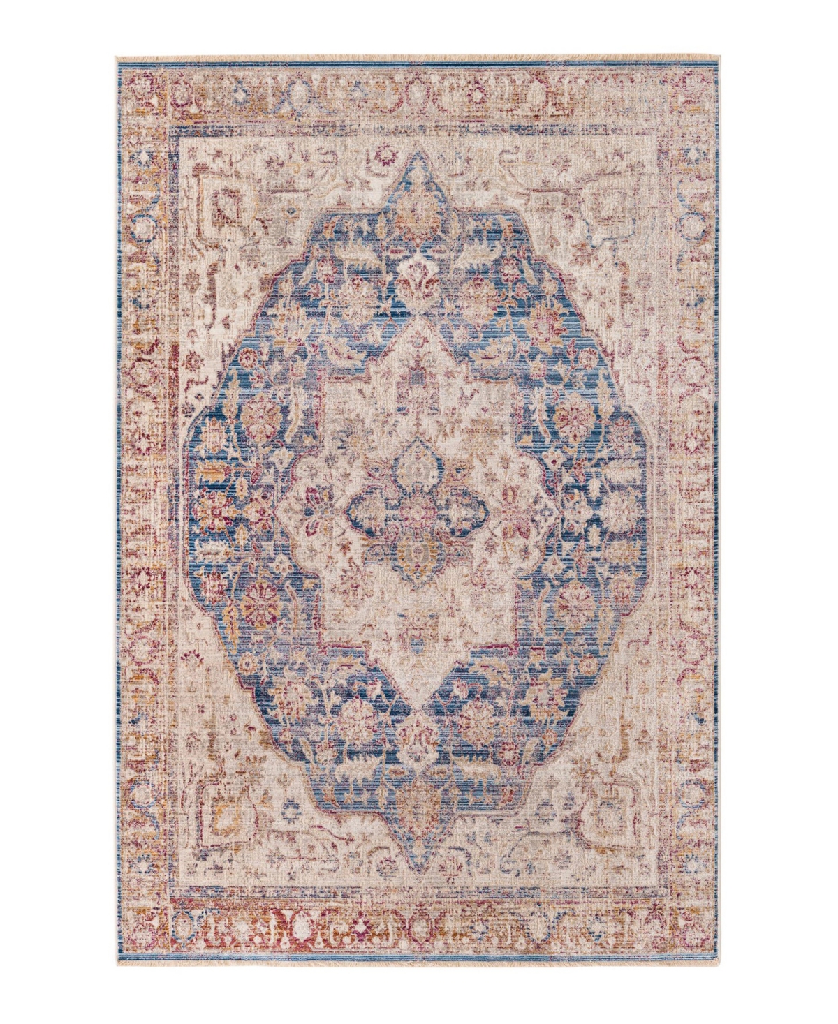 Closeout! Bayshore Home High-Low Pile Iyer IYE08 Area Rug - Ivory