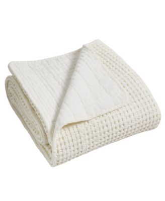 Mills Waffle Stitched Quilted Throw, 60" x 50"
