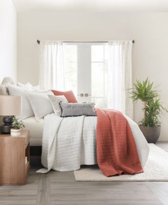 Home Mills Waffle Textured 3-Pc. Quilt Set, Full/Queen