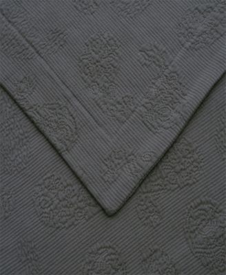 100% Cotton Paisley Matelasse All-Season 3-Piece Coverlet Set, Full