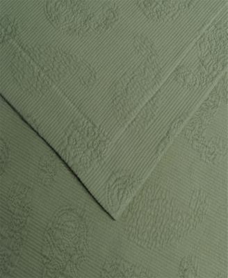 100% Cotton Paisley Matelasse All-Season 3-Piece Coverlet Set, Queen