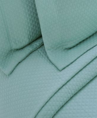 100% Cotton Diamond Solitaire All-Season 3-Piece Coverlet Set, Queen