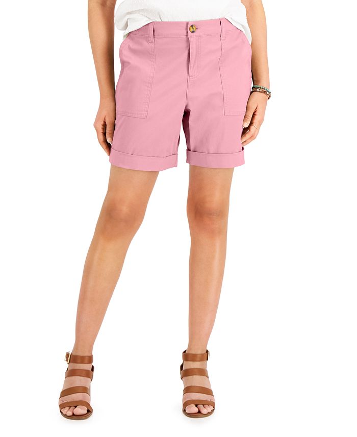 Style & Co Women's Rolled Cuff Bermuda Shorts, Created for Macy's Macy's