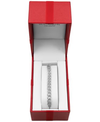 Diamond Large Link Bolo Bracelet (1/2 ct. t.w.) in Sterling Silver or 14k Gold-Plated Sterling Silver, Created for Macy's