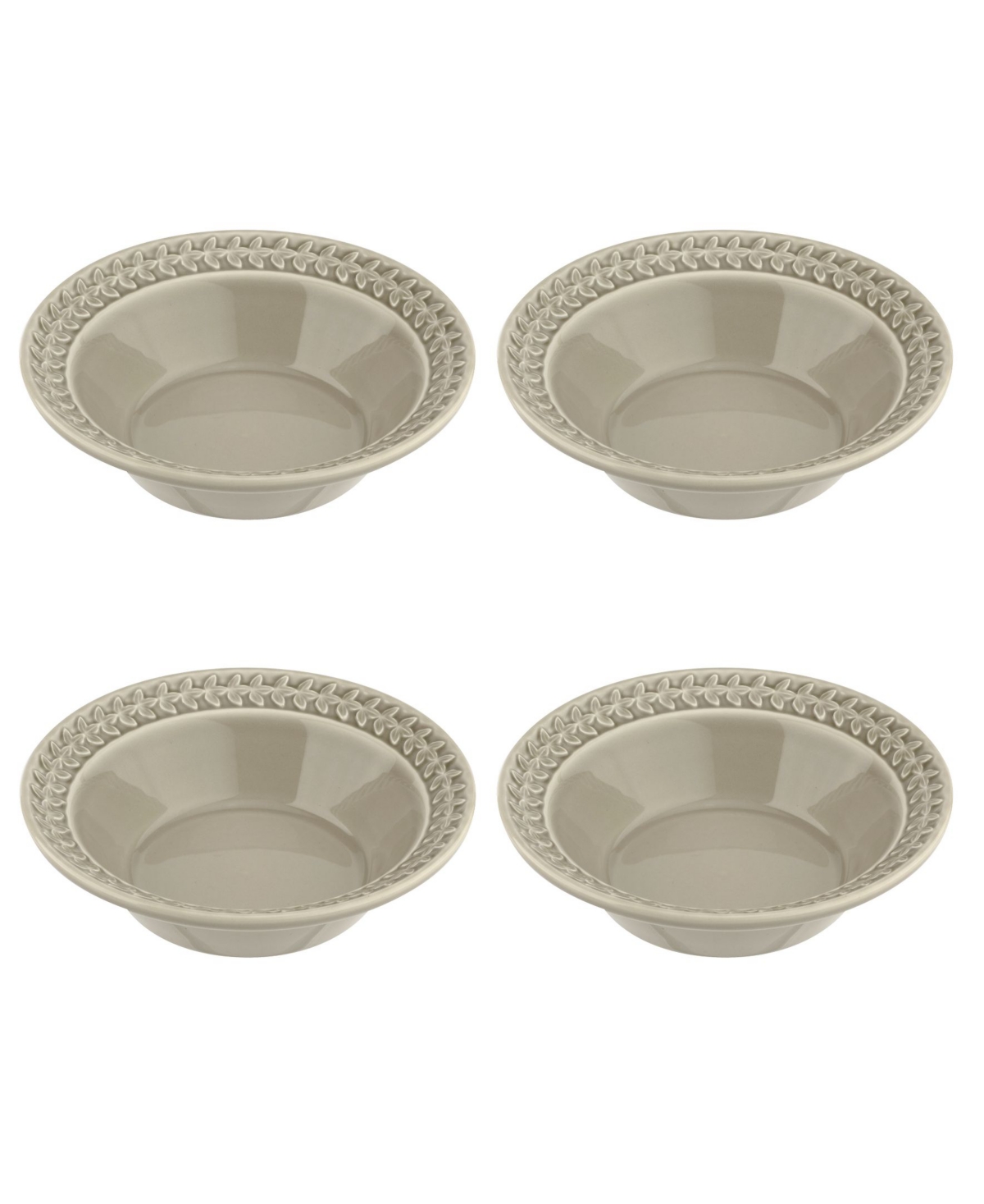 Portmeirion Botanic Garden Harmony Cereal Bowls, Set Of 4 In Green