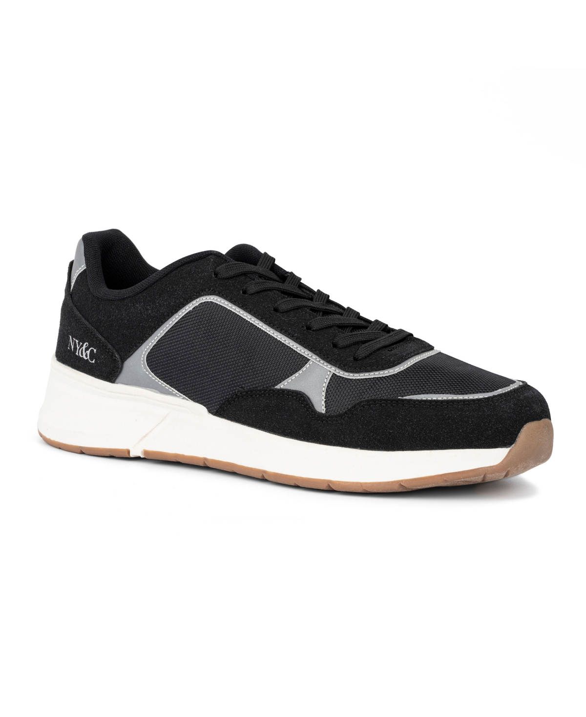 Shop New York And Company Men's Harvey Low Top Sneakers In Black