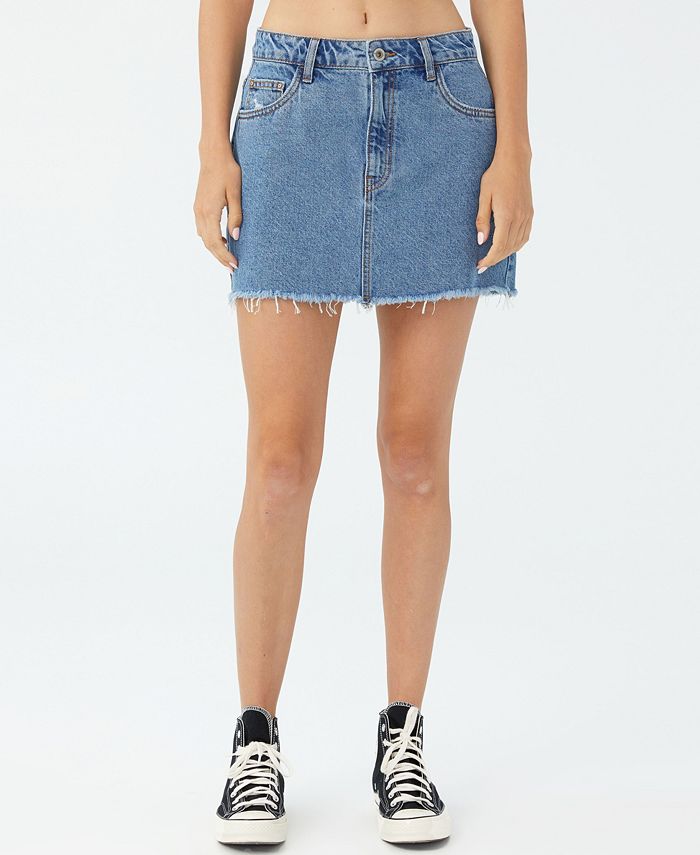 COTTON ON Women's Denim Micro Mini Skirt - Macy's