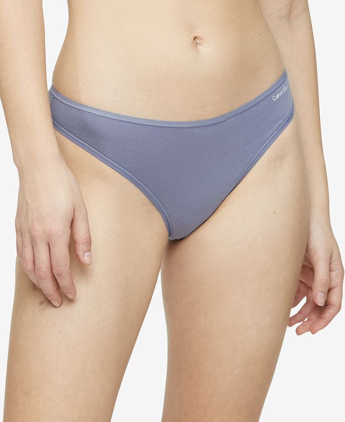 Calvin Klein Cotton Form Thong Underwear QD3643 & Reviews - All Underwear -  Women - Macy's