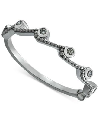 Giani Bernini Cubic Zirconia Wavy Statement Ring in Sterling Silver, Created for Macy's