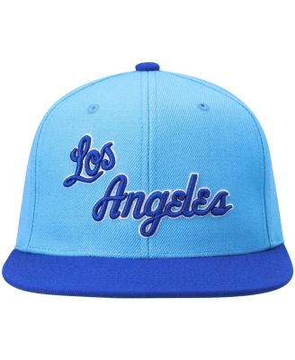 Men's Royal and Powder Blue Los Angeles Lakers Hardwood Classics Team Two-Tone 2.0 Snapback Hat
