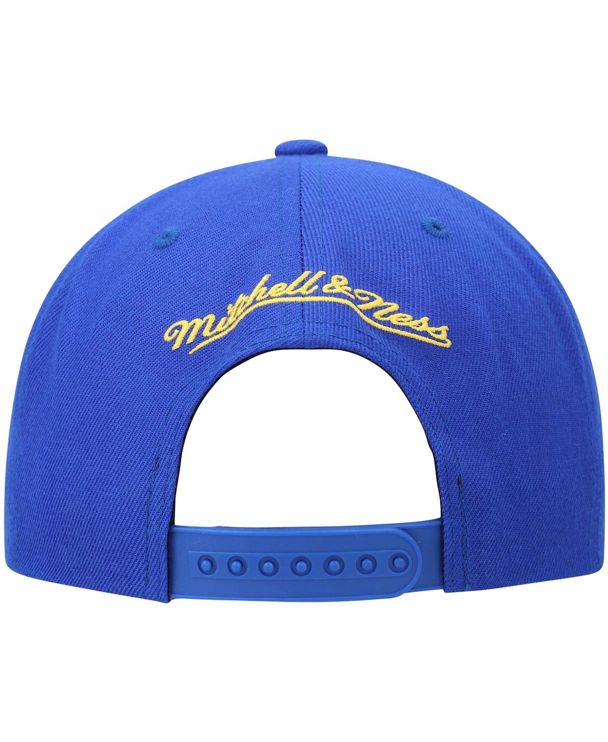 Men's Mitchell & Nessand Gold Golden State Warriors Team Two-Tone 2.0 Snapback Hat - Royal, Gold