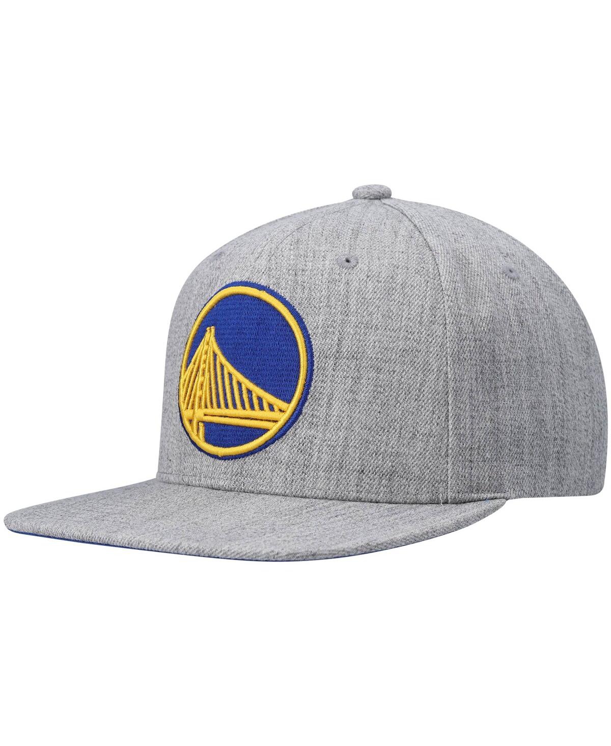 Mitchell & Ness Men's  Heathered Gray Golden State Warriors 2.0 Snapback Hat In Heathered Gray