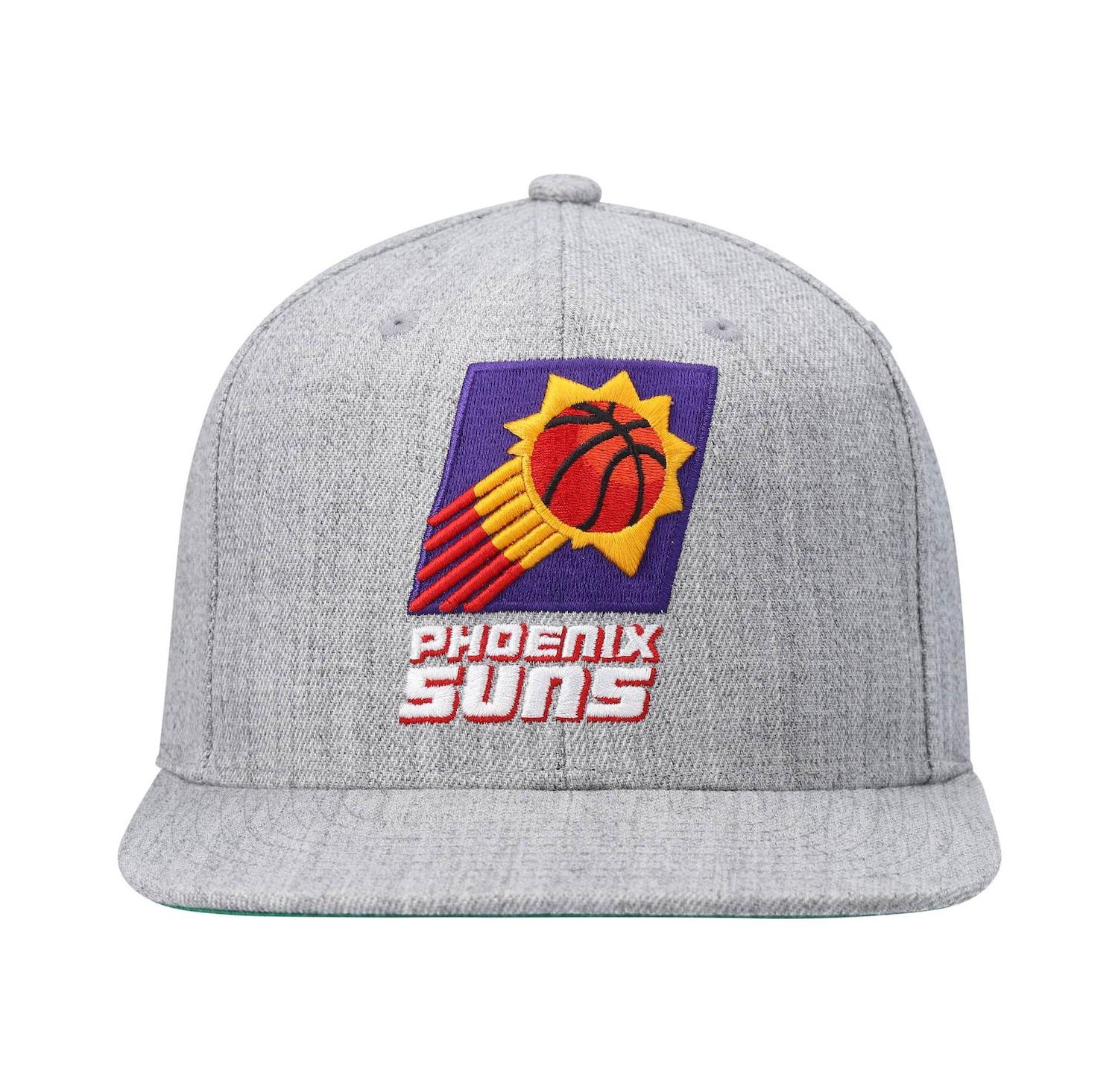 Men's Heathered Gray Phoenix Suns Hardwood Classics Team 2.0 Snapback Hat