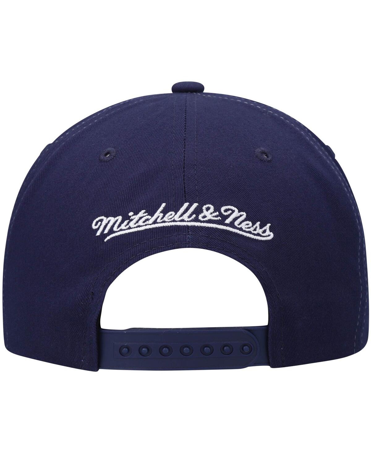 Men's Mitchell & NessHouston Rockets Hardwood Classics Retro Bolt Deadstock Snapback Hat - Navy