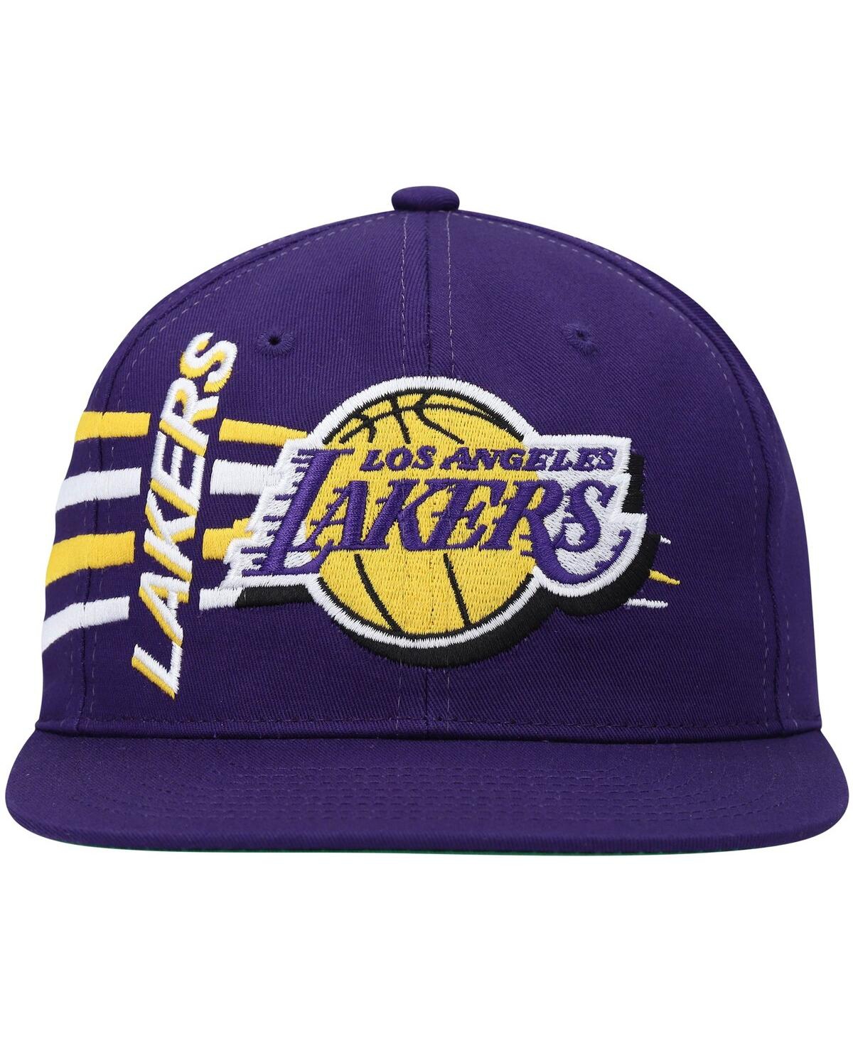 Mitchell & Ness Men's  Purple Los Angeles Lakers Retro Bolt Deadstock Snapback Hat In Purple
