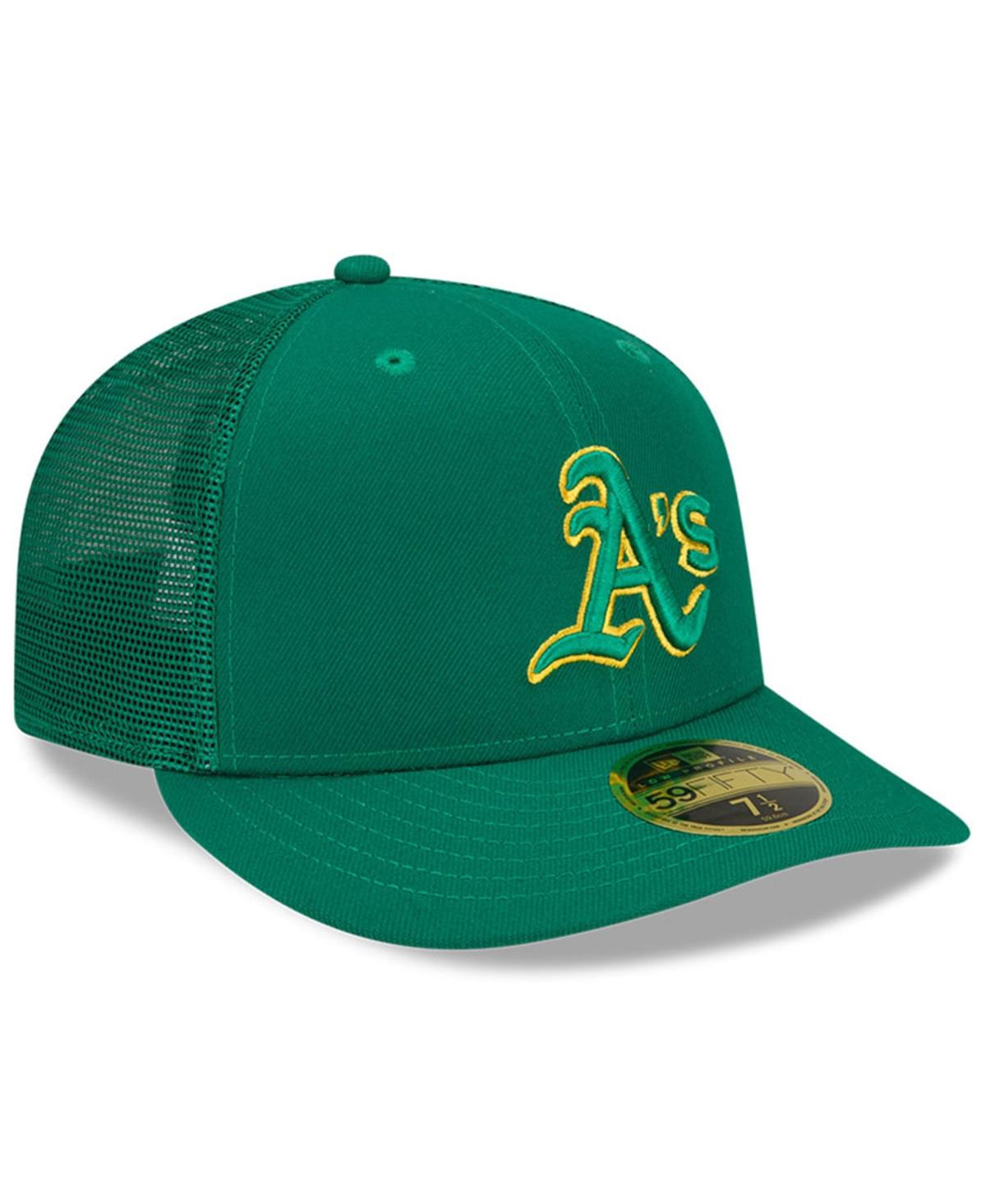 NEW ERA MEN'S NEW ERA GREEN OAKLAND ATHLETICS 2022 BATTING PRACTICE LOW PROFILE 59FIFTY FITTED HAT
