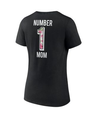 Women's Black Cincinnati Bengals Team Mother's Day V-Neck T-shirt