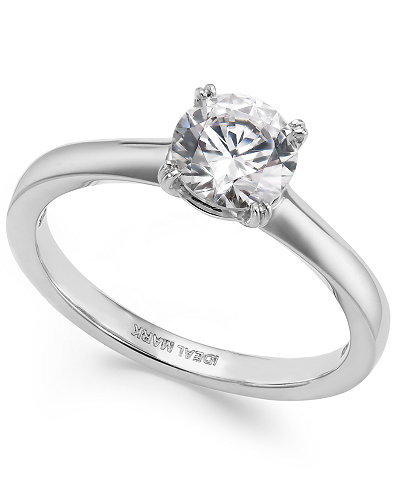 Idealmark Certified Diamond Solitaire Engagement Ring in Platinum (1 ct. t.w.)